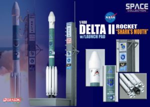 Delta II rockets.Delta II "Shark'S Mouth". Modely raket. Sběratelské.Hotové.Kovové.Diecast models rockets. Dragon Space.Modely rakett.modely kosmických lodí.Modely letadel. Modely dopravních letadel. Modely vojenské techniky. Sběratelské modely. Modely . Hotové modely. Sběratelské modely letadel. Sběratelské modely vojenské techniky . Kovové modely. Diecast models rockets, space shuttle,spaceship.aircraft.