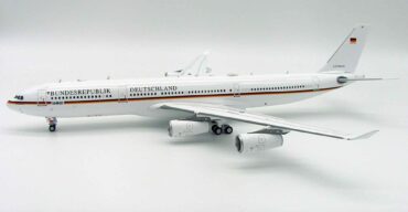 A340.Airbus A340.German Air Force.Modely letadel.InFlight IF3430717. Modely dopravních letadel. Modely vojenské techniky.  Modely tanků. Sběratelské modely. Modely vrtulníků. Hotové modely. Sběratelské modely letadel. Sběratelské modely vojenské techniky a tanků. Kovové modely.  Diecast models aircraft,helicopters, military vehicles,tanks.