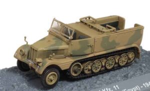Sd.Kfz.11 Leichter Zugkraftwagen 3t. German 3 ton Half Track.Modely vojenské techniky.DeAgostini. Modely tanků. Modely letadel. Sběratelské modely. Modely vrtulníků. Hotové modely. Sběratelské modely letadel. Sběratelské modely vojenské techniky a tanků. Kovové modely. Diecast models aircraft,helicopters, military vehicles,tanks.