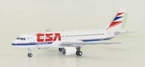 A320.Airbus A320.CSA.Modely letadel.Diecast models airplane.InFlight 200 IF320OK001.Modely dopravních letadel. Modely vrtulníků.  Diecast models helicopters. Diecast models cars. Modely vojenské techniky.  Diecast models military vehicles, Modely raket. Diecast models rockets. Sběratelské modely. Hotové modely. Sběratelské modely letadel. Kovové modely.