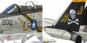 JC Wings JCW-72-F14-007 - Grumman F-14A Tomcat , ‚200’ VF-84 – Fighter Squadron ‘Jolly Rogers‘ U.S.NAVY 1979.Modely letadel F-14 Tomcat.Grumman F-14B Tomcat.Diecast models aircraft. Modely dopravních letadel.Diecast models airplanes.airliner.Modely vrtulníků. Diecast models helicopters.Modely aut. Diecast models cars.Modely vojenské techniky. Diecast models military vehicles,Modely tanků.Diecast models tanks. Modely raket.Diecast models rockets.Sběratelské modely.Hotové modely.Kovové modely.
