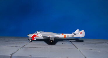 de Havilland Vampire.DH.100.FB.6.Modely letadel.Diecast aircraft models.Arwico Collectors Edition ARW-85001010. Modely dopravních letadel. Diecast models airplanes.airliner. Modely vrtulníků. Diecast models helicopters. Modely aut. Diecast models cars. Modely vojenské techniky. Diecast models military vehicles, Modely tanků. Diecast models tanks. Modely raket. Diecast models rockets. Sběratelské modely. Hotové modely. Kovové modely.