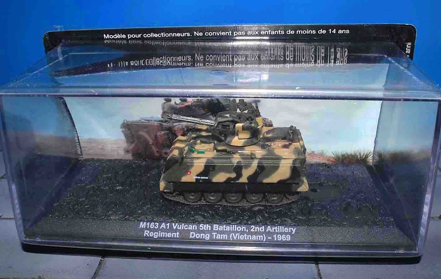 M163 A1 Vulcan 2nd artillery dong Tam Vietnam 1:72 Tank Altaya Diecast
