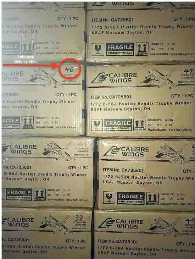 Calibre Wings - Convair B-58 Hustler , '59-2458' 43rd Airlift Wing USAAF , Bendix Trophy Winner USAF Museum Dayton , Ohio - Obrázek 3